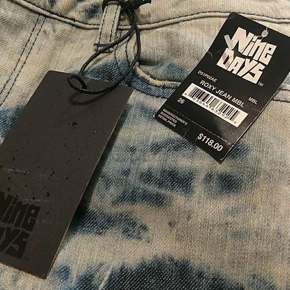 Nine Days Acid Washed Roxy Skinny Jeans - Picture 2 of 2